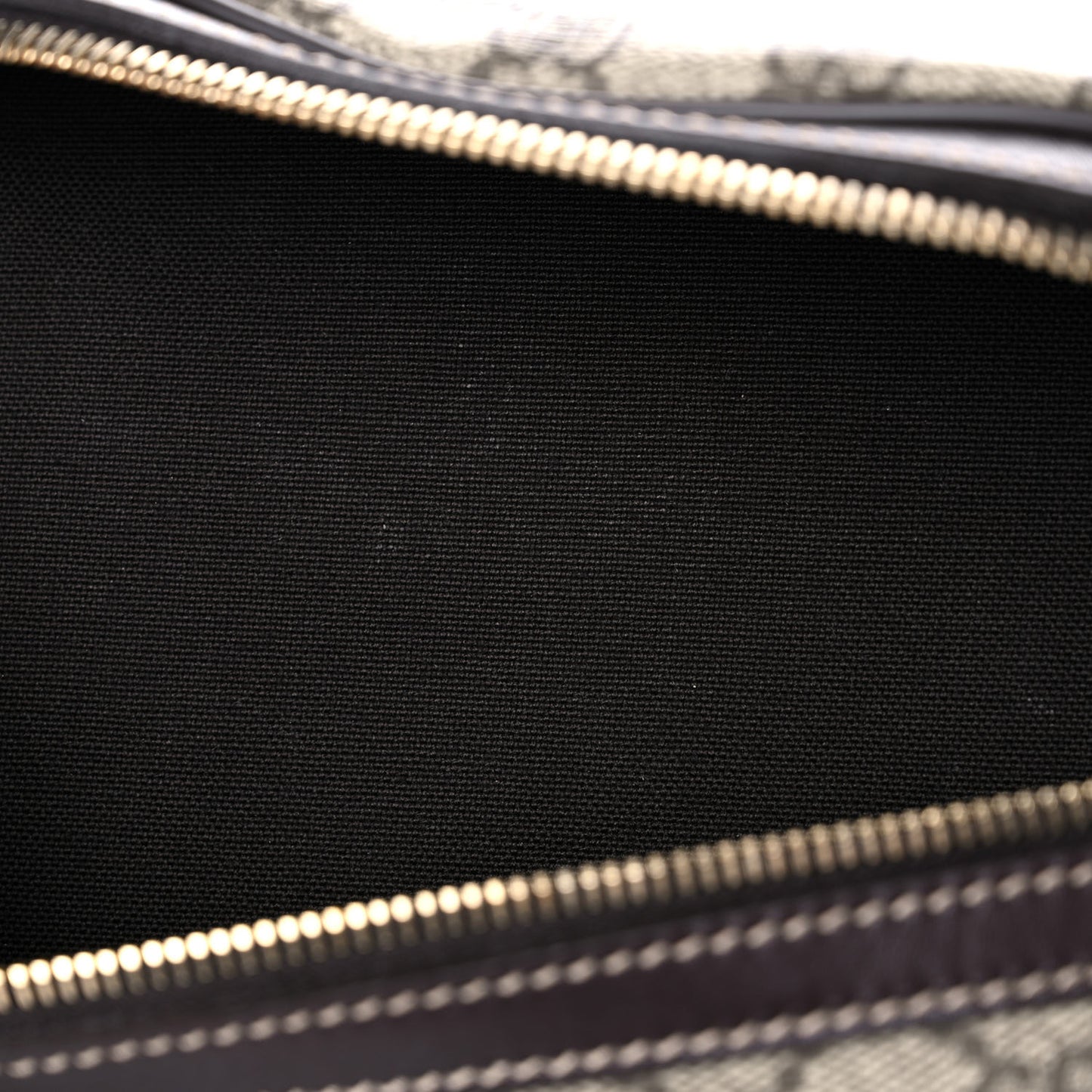 GG Supreme Monogram Belt Bag Dark Brown