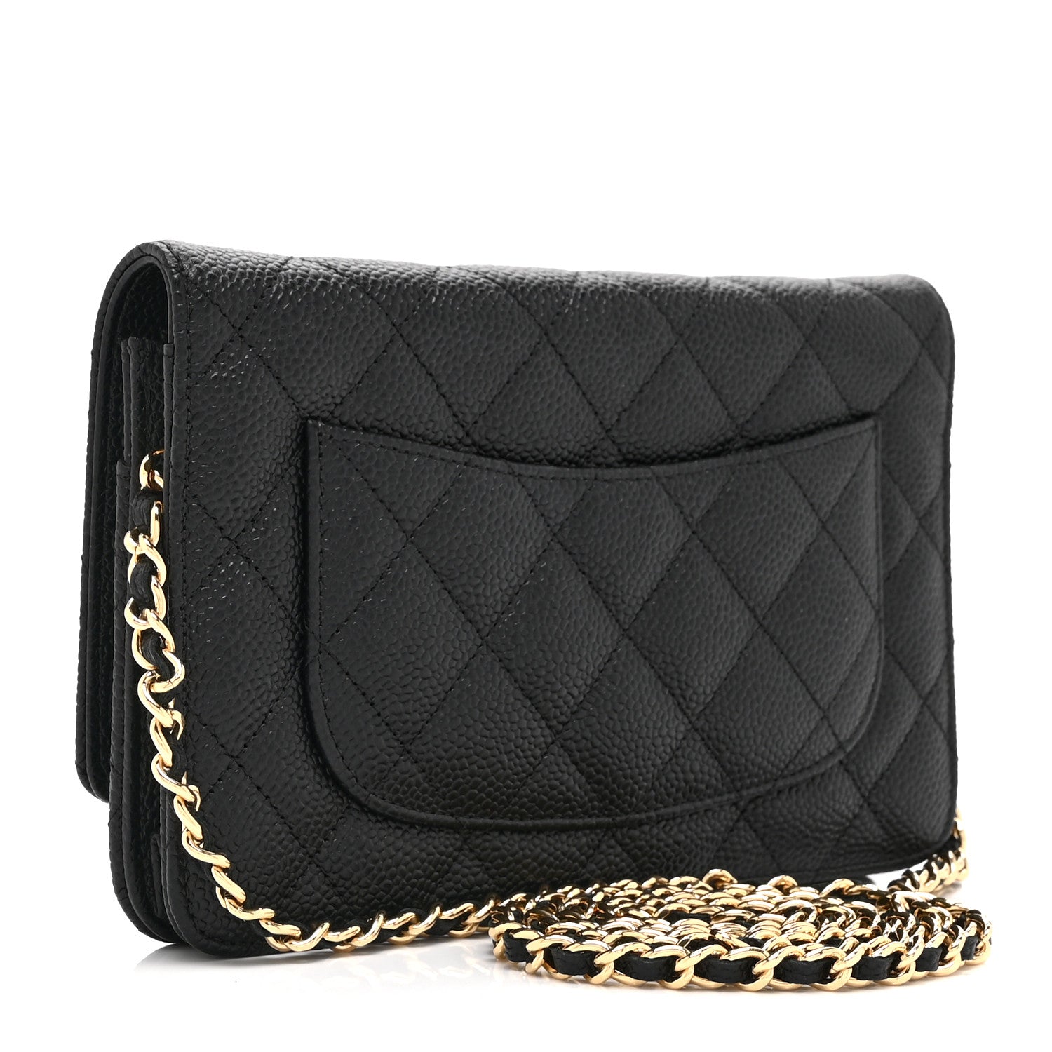 Chanel Caviar Quilted Wallet on Chain WOC Black 3 of 10