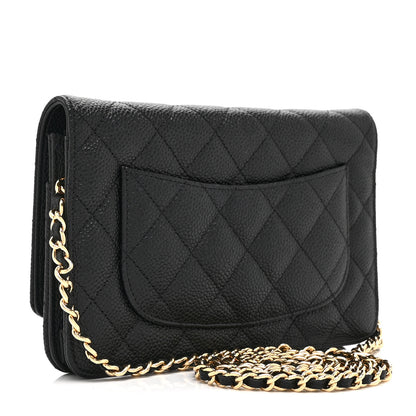 Chanel Caviar Quilted Wallet on Chain WOC Black 3 of 10