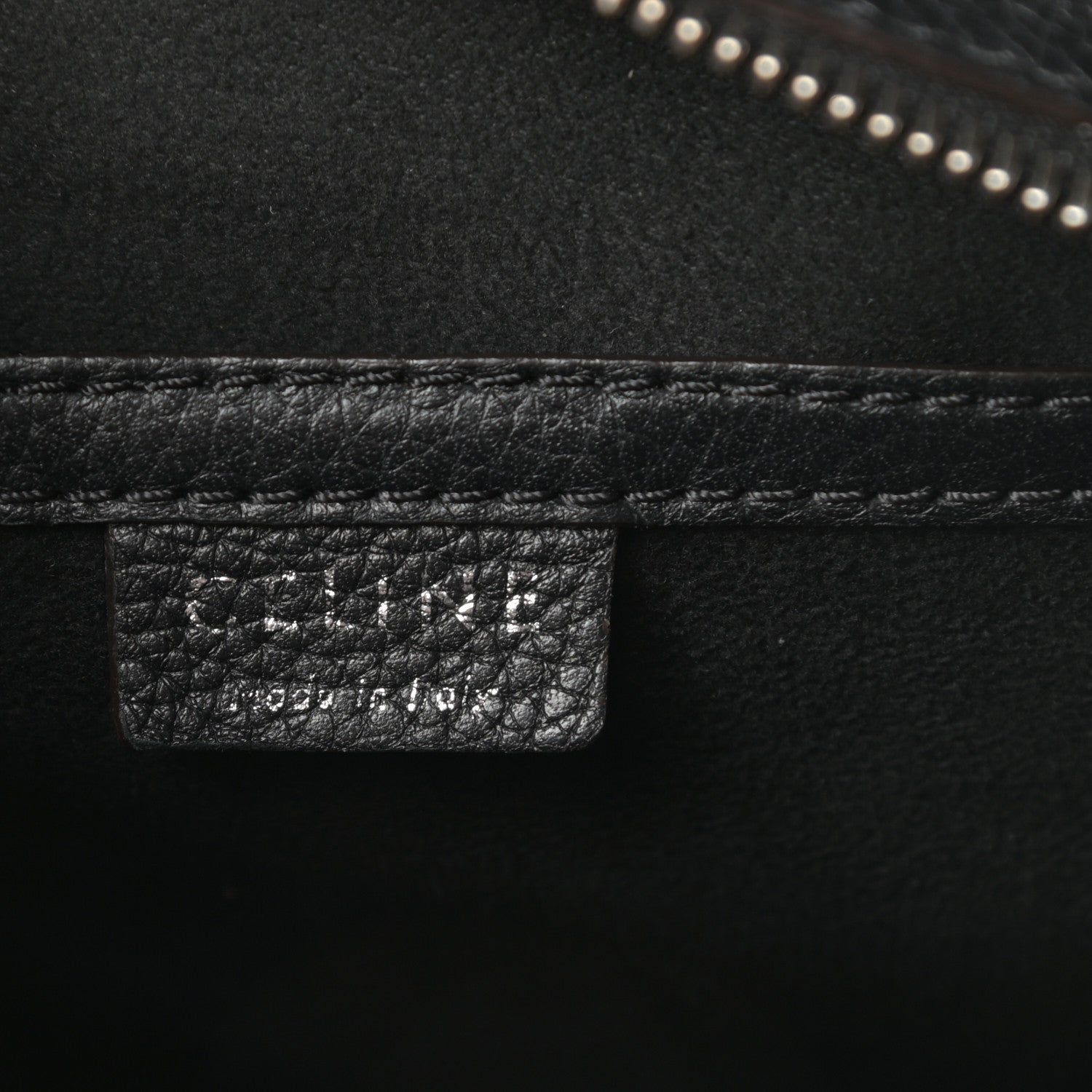 Celine Drummed Calfskin Nano Luggage Black 6 of 10
