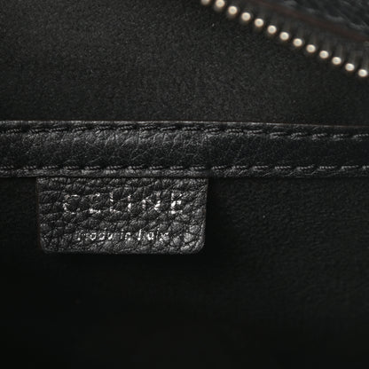 Celine Drummed Calfskin Nano Luggage Black 6 of 10