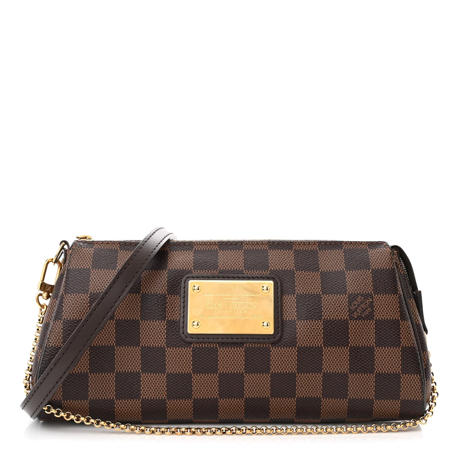 Louis Vuitton Damier Ebene Eva Clutch 1 of 9