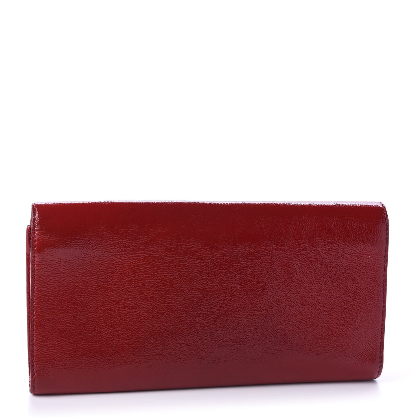 Textured Patent Monogram Small Belle De Jour Clutch Red
