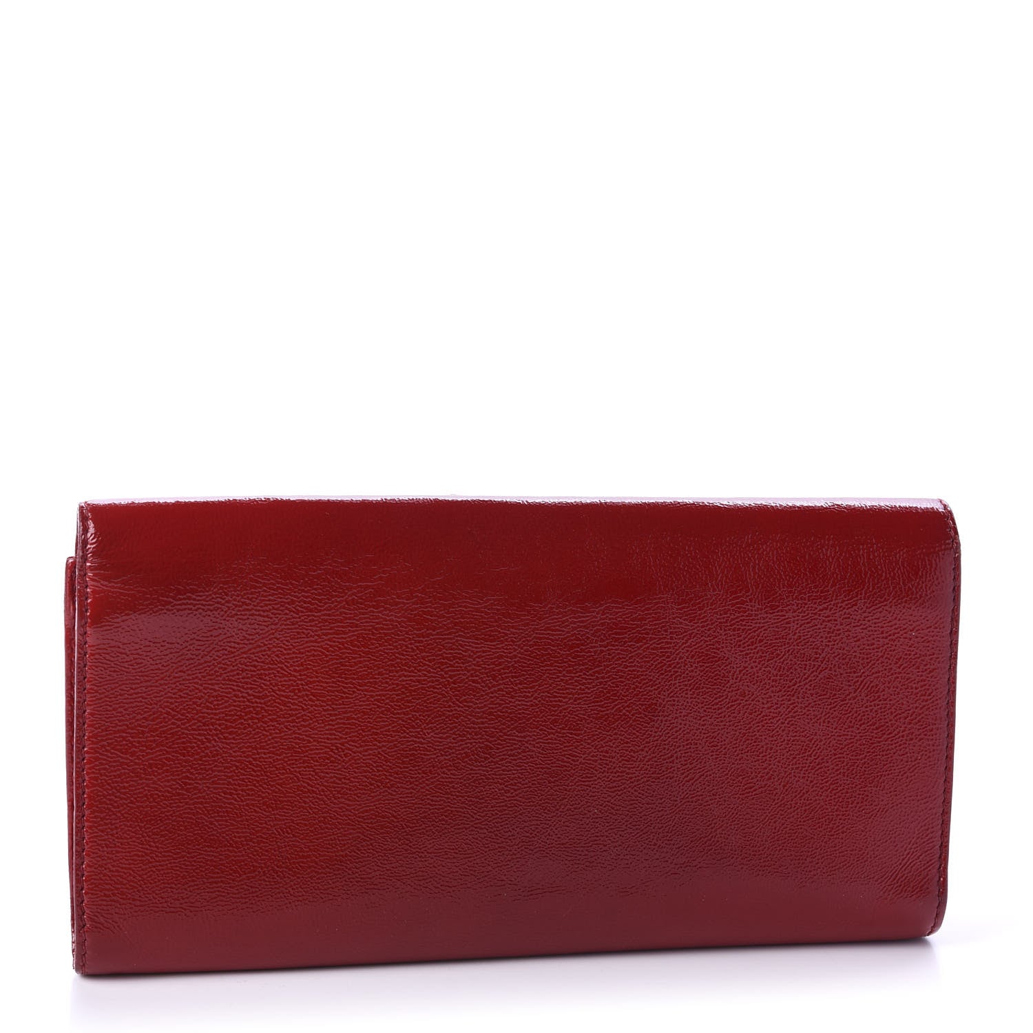 Saint Laurent Textured Patent Monogram Small Belle De Jour Clutch Red 3 of 10