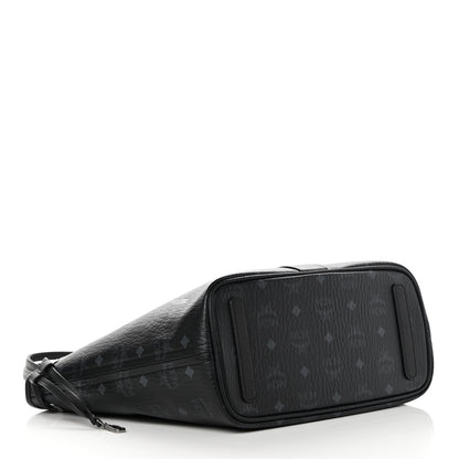 MCM Visetos Small Liz Reversible Shopper Tote Black 5 of 16
