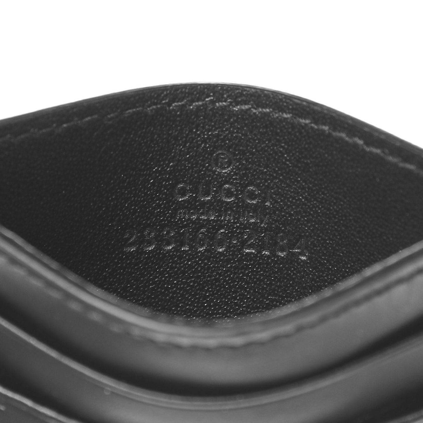 Guccissima Card Holder Black