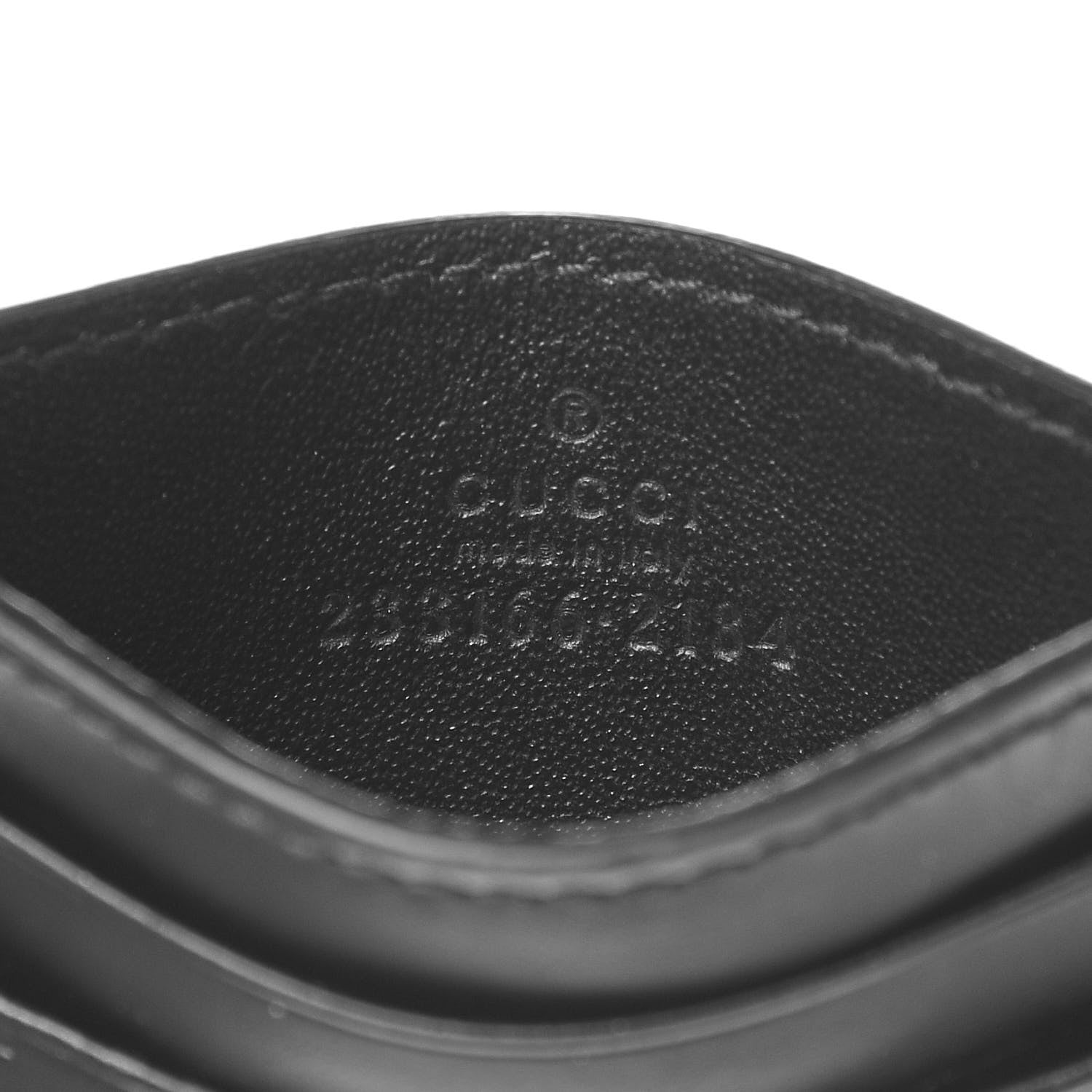 Gucci Guccissima Card Holder Black 6 of 6