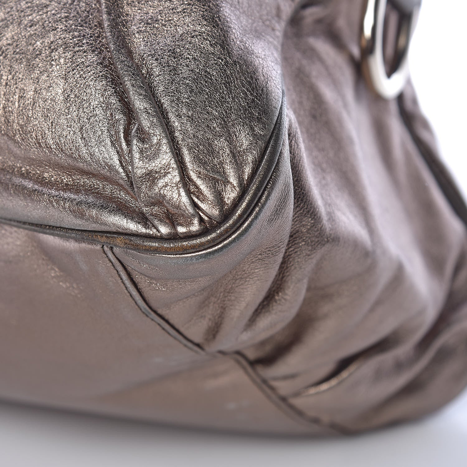 Gucci Metallic Calfskin Medium Hysteria Top Handle Bag Gold 10 of 18