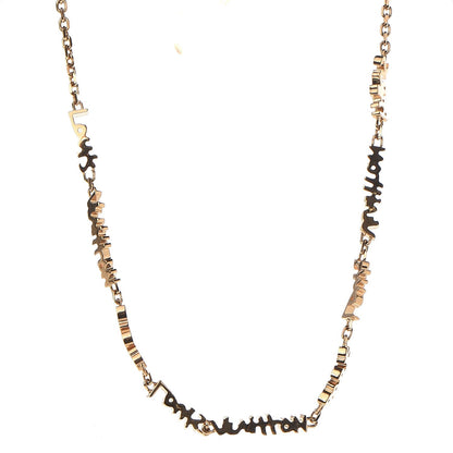 Louis Vuitton Graffiti PM Necklace Gold 1 of 6