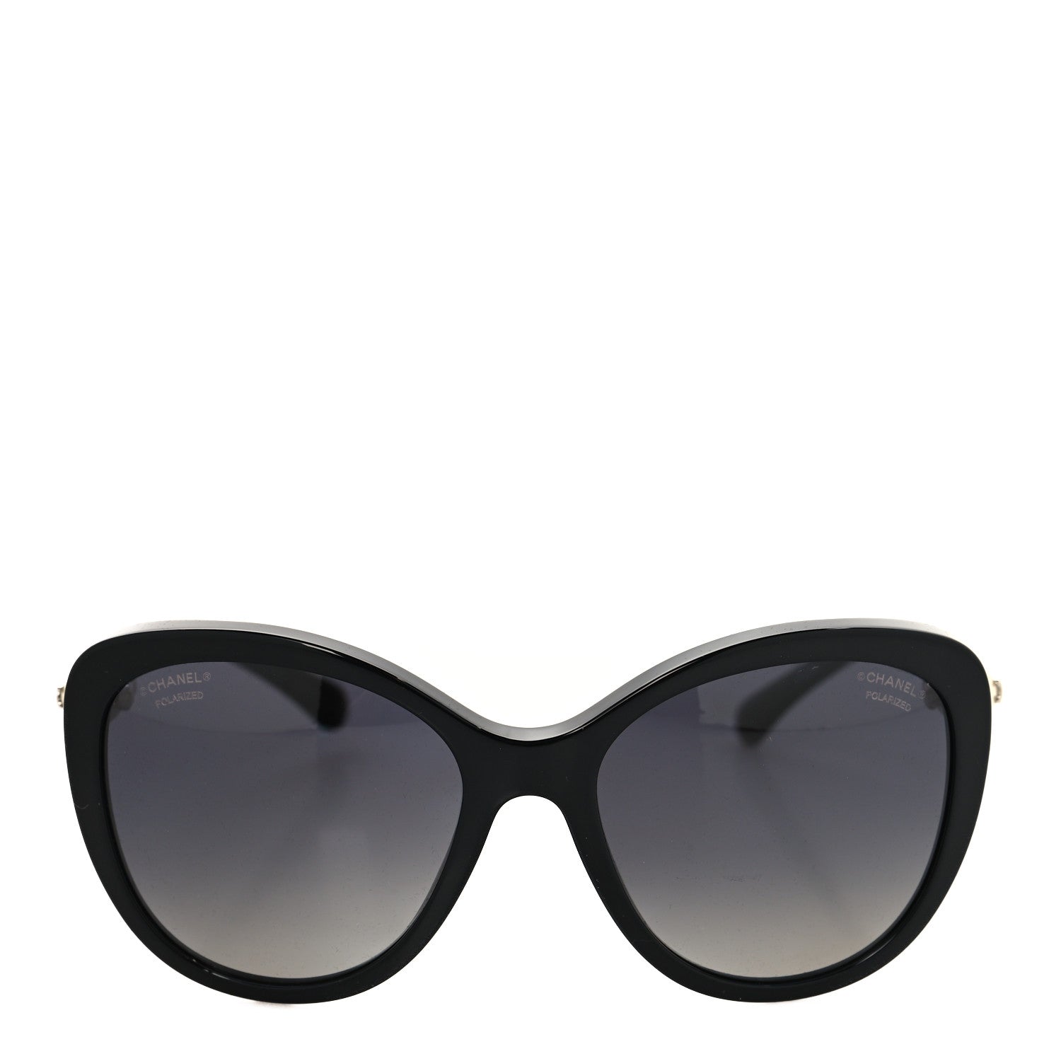 Chanel Acetate Pearl Polarized Winter Butterfly Sunglasses 5338-H-A Black 2 of 7