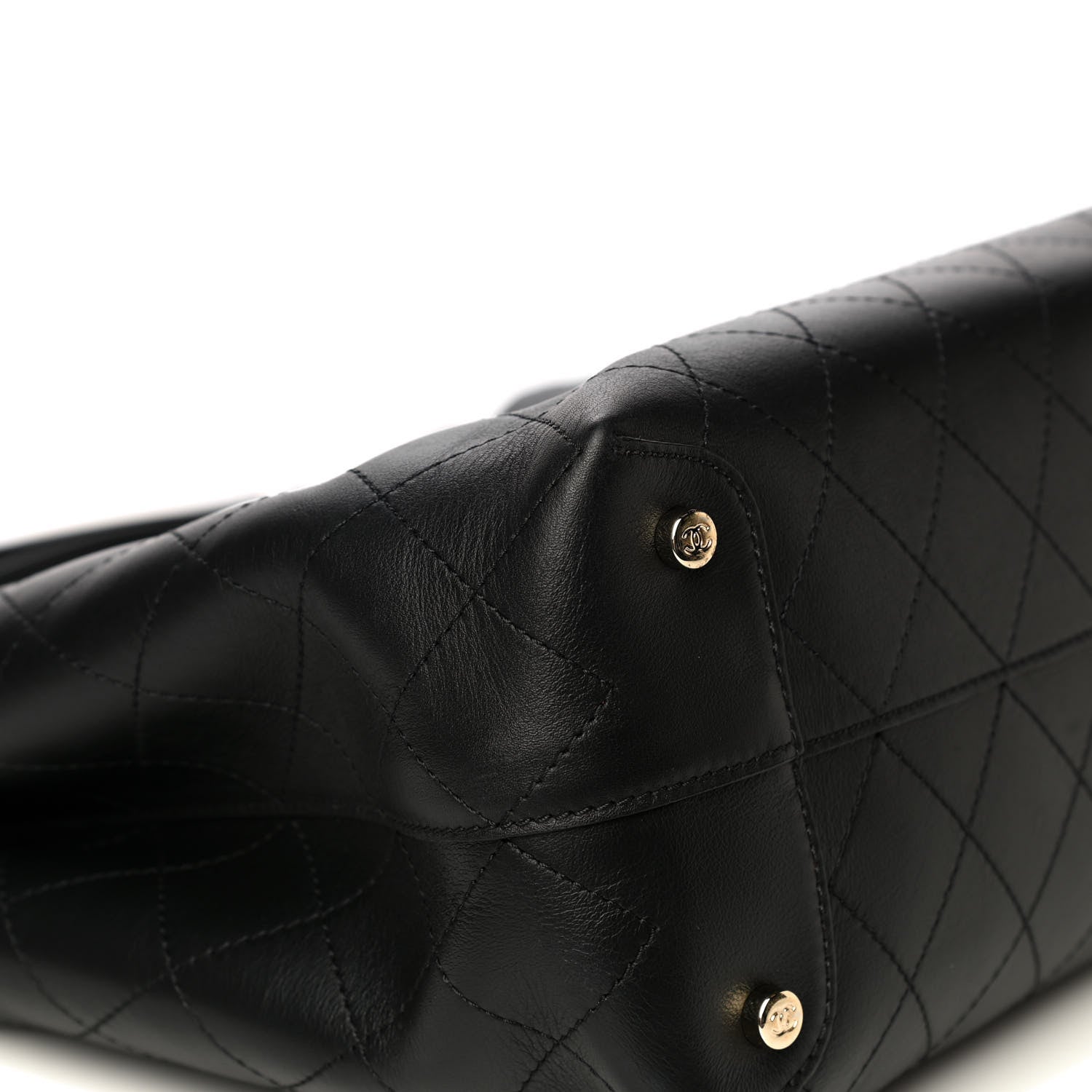 Chanel Calfskin Large Serial Shopper Tote Black 8 of 11