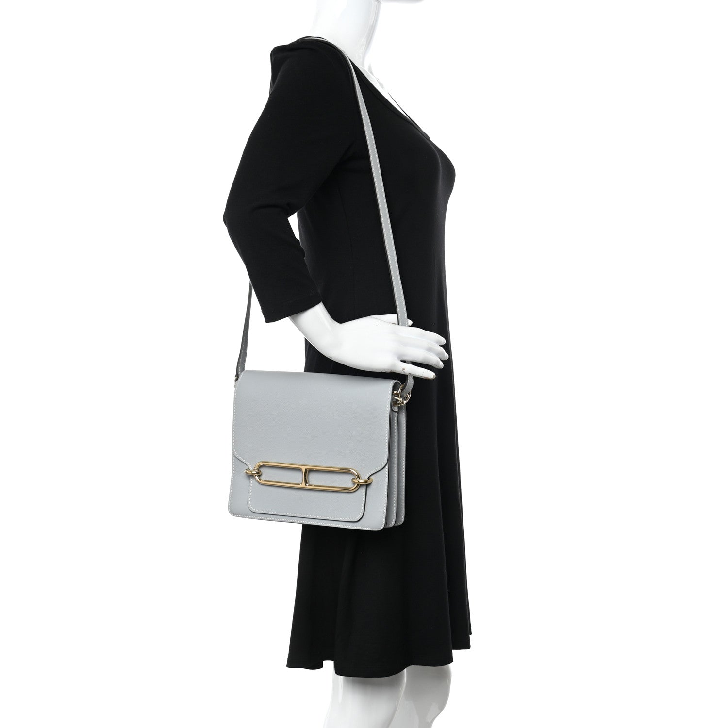Hermes Evercolor Sac Roulis 23 Bleu Glacier 2 of 13