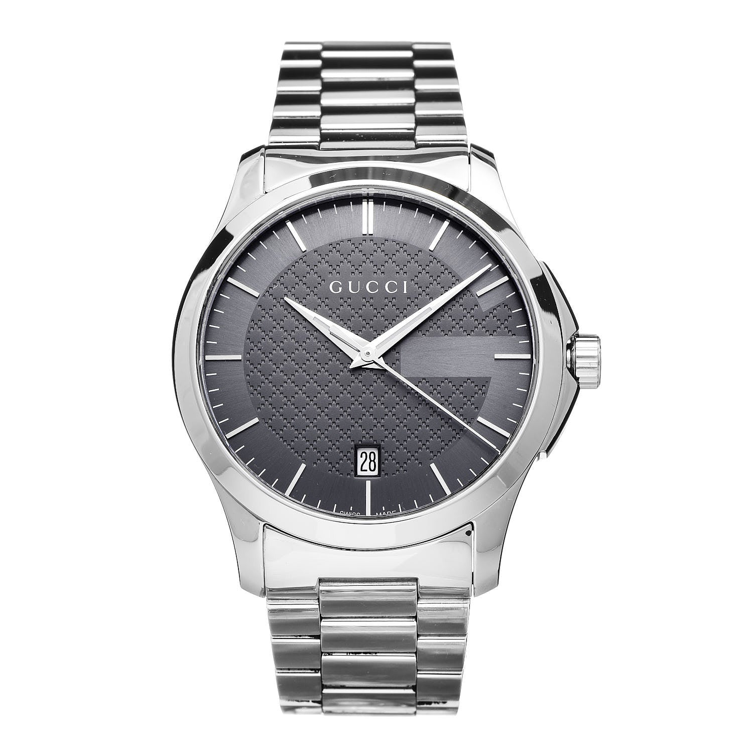 Gucci Stainless Steel 38mm G-Timeless Quartz Watch Grey 1 of 8