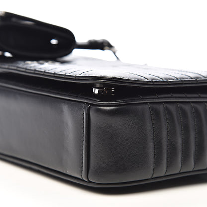 Prada Soft Calf Impunture Medium Diagramme Flap Black 8 of 9