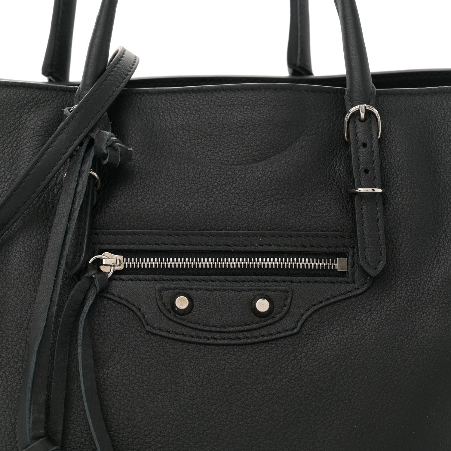 Balenciaga Veau Papier B4 Zip Around Tote Black 8 of 12