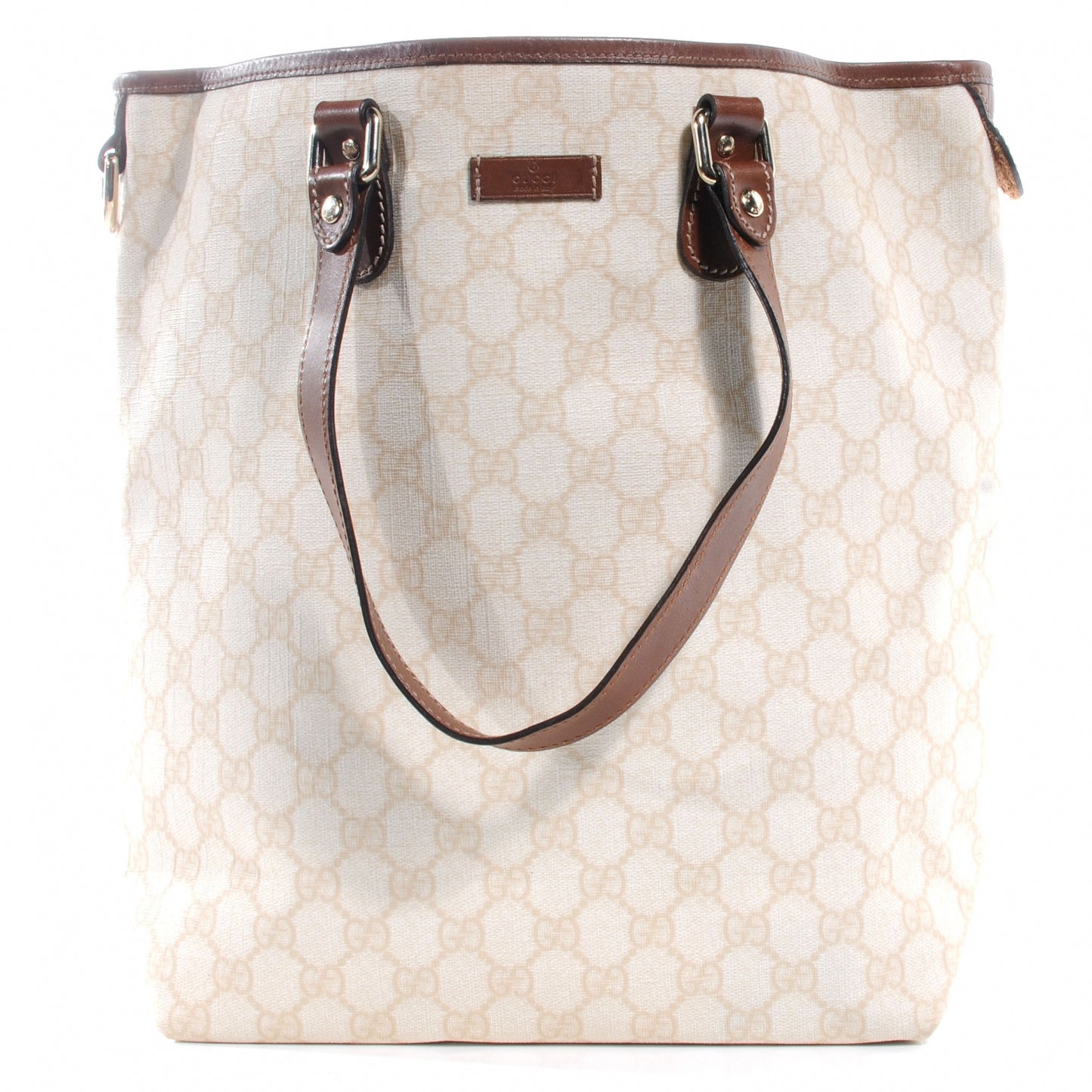 GG Plus Monogram Joy Shopper Tote Brown