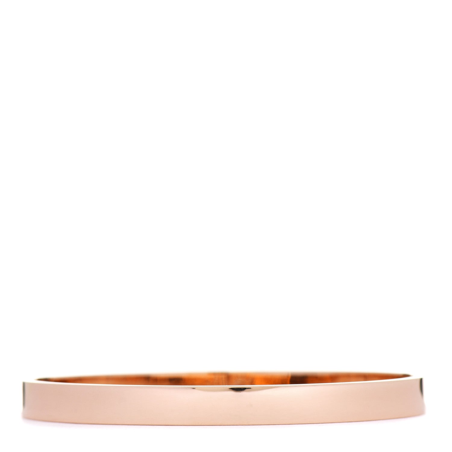 Hermes 18K Rose Gold Diamond PM Kelly Pave Bracelet SH 3 of 5