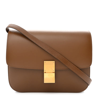 Celine Box Calfskin Medium Classic Box Flap Bag Camel 1 of 12