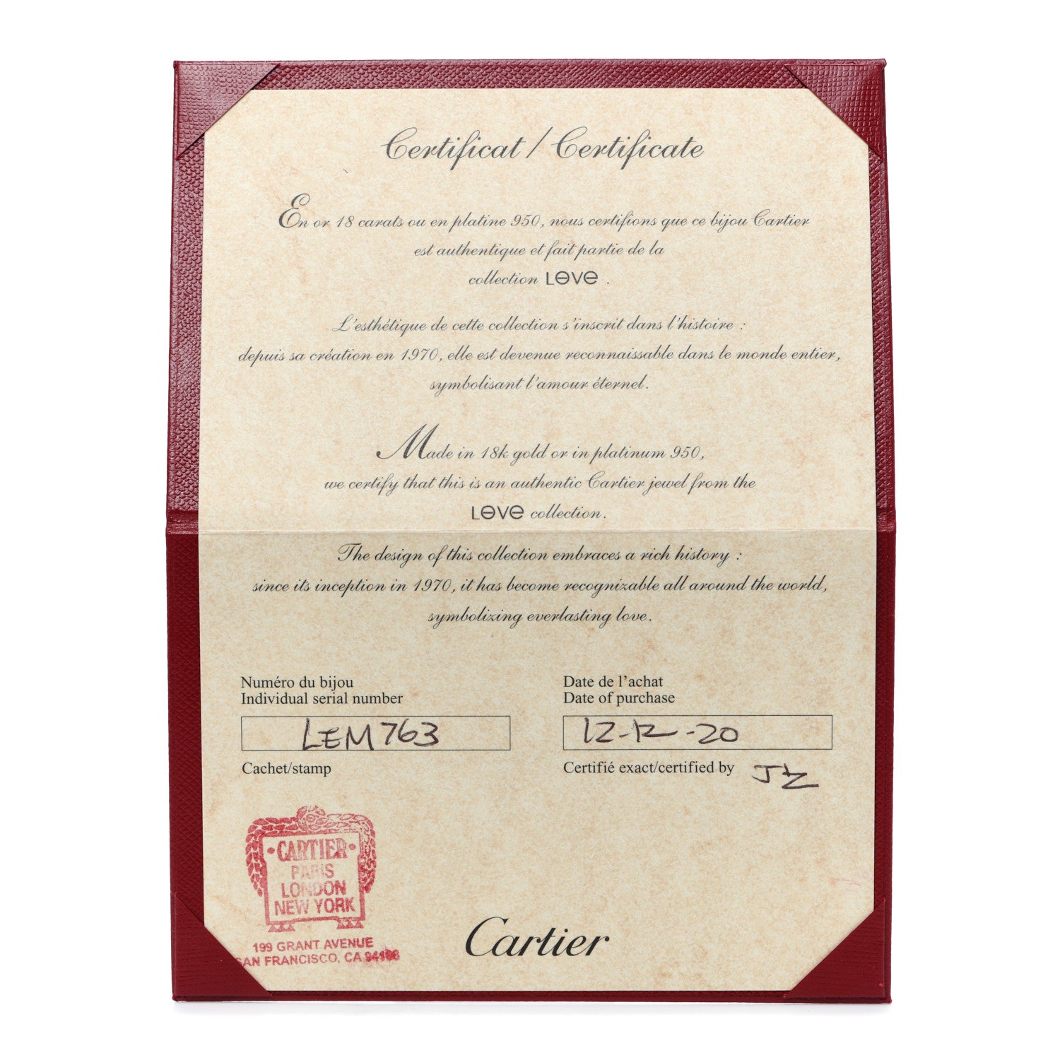 Cartier 18K Pink Gold 3 Diamond 5.5mm LOVE Ring 57 8 5 of 6