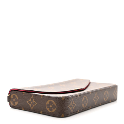 Louis Vuitton Monogram Pochette Felicie Chain Wallet Fuchsia 4 of 9