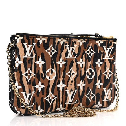 Louis Vuitton Monogram Giant Jungle Pochette Double Zip Black 3 of 7