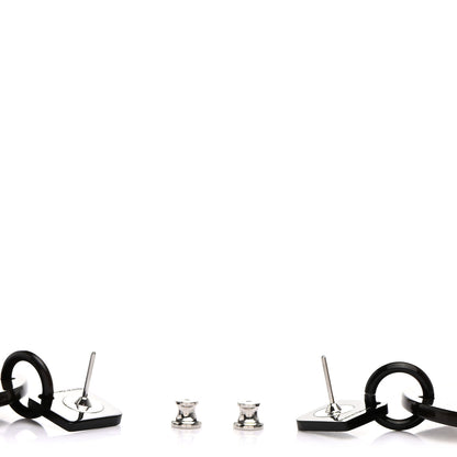 Hermes Buffalo Horn Isthme Earrings Black 3 of 6