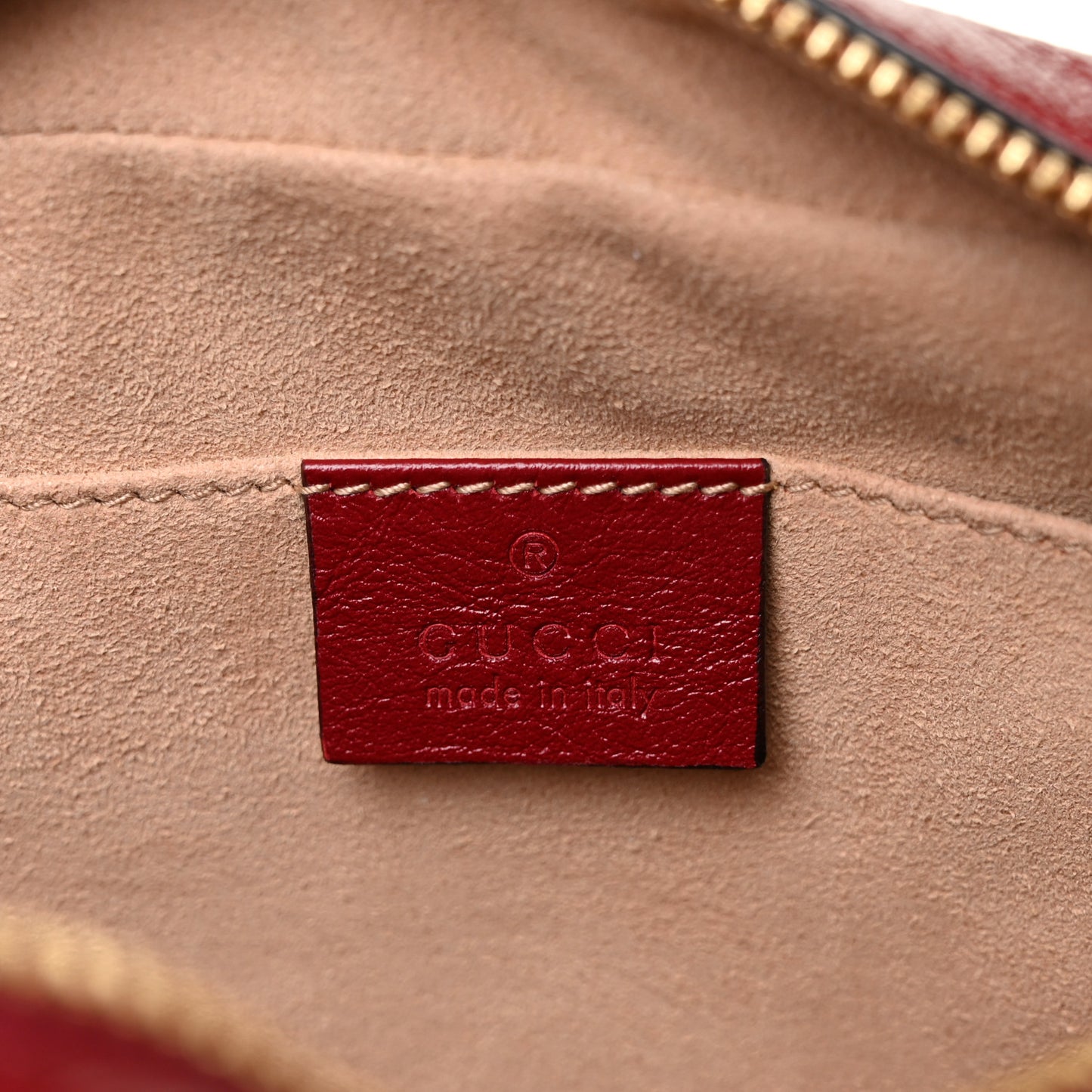 Monogram Azalea Calfskin Matelasse Diagonal Small GG Marmont Chain Shoulder Bag Beige Ebony New Cherry Red