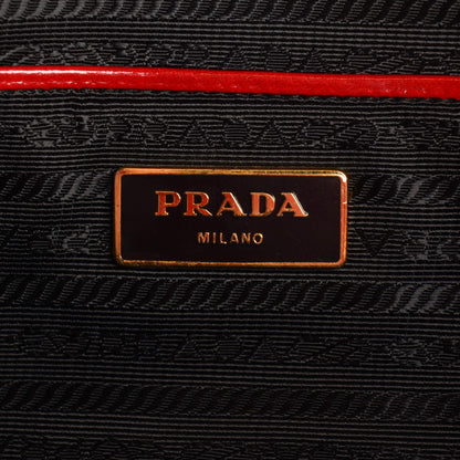 Prada Spazzolato Large Tote Scarlatto Fume 8 of 10