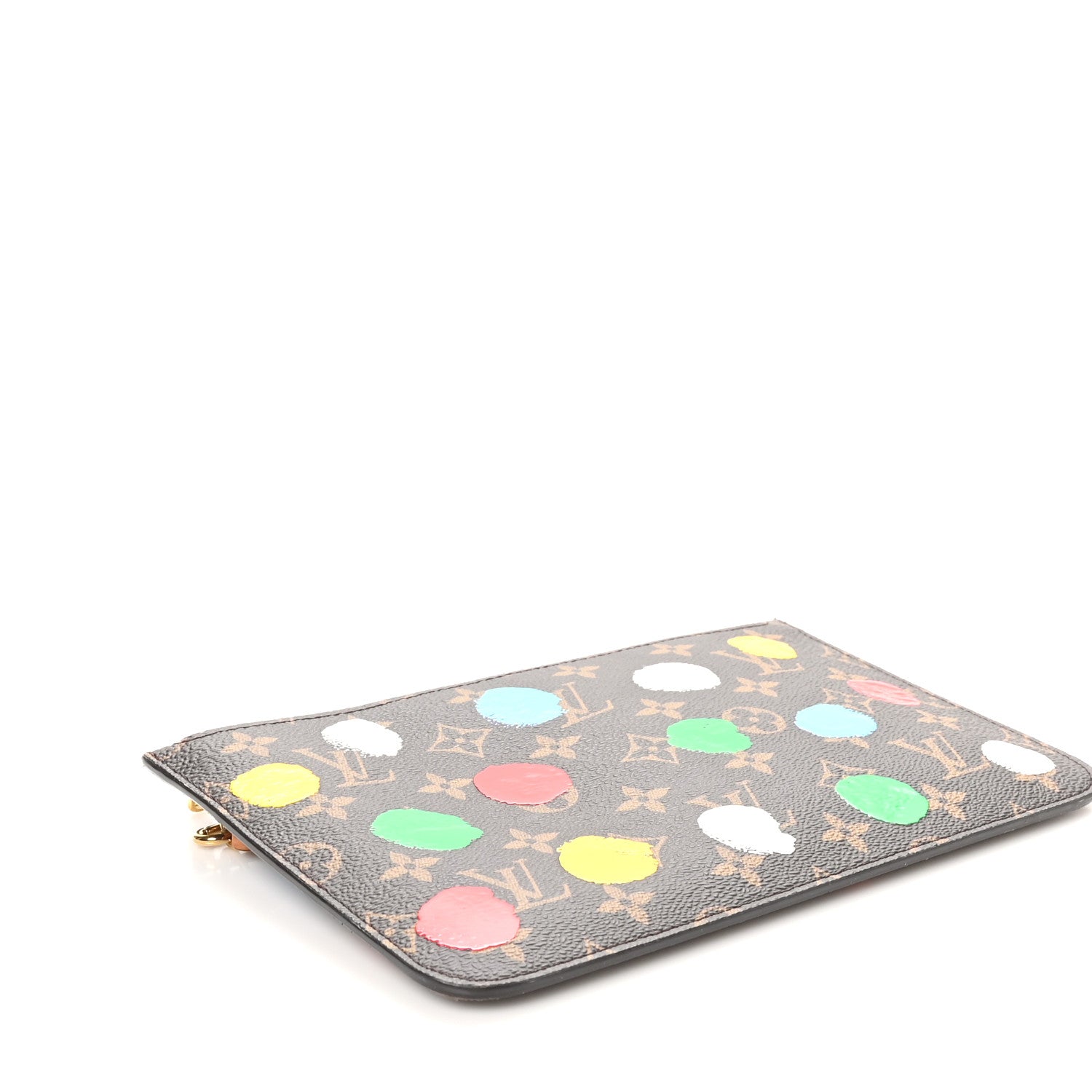 Louis Vuitton LV X YK Monogram Painted Dots Neverfull MM Pochette 4 of 6