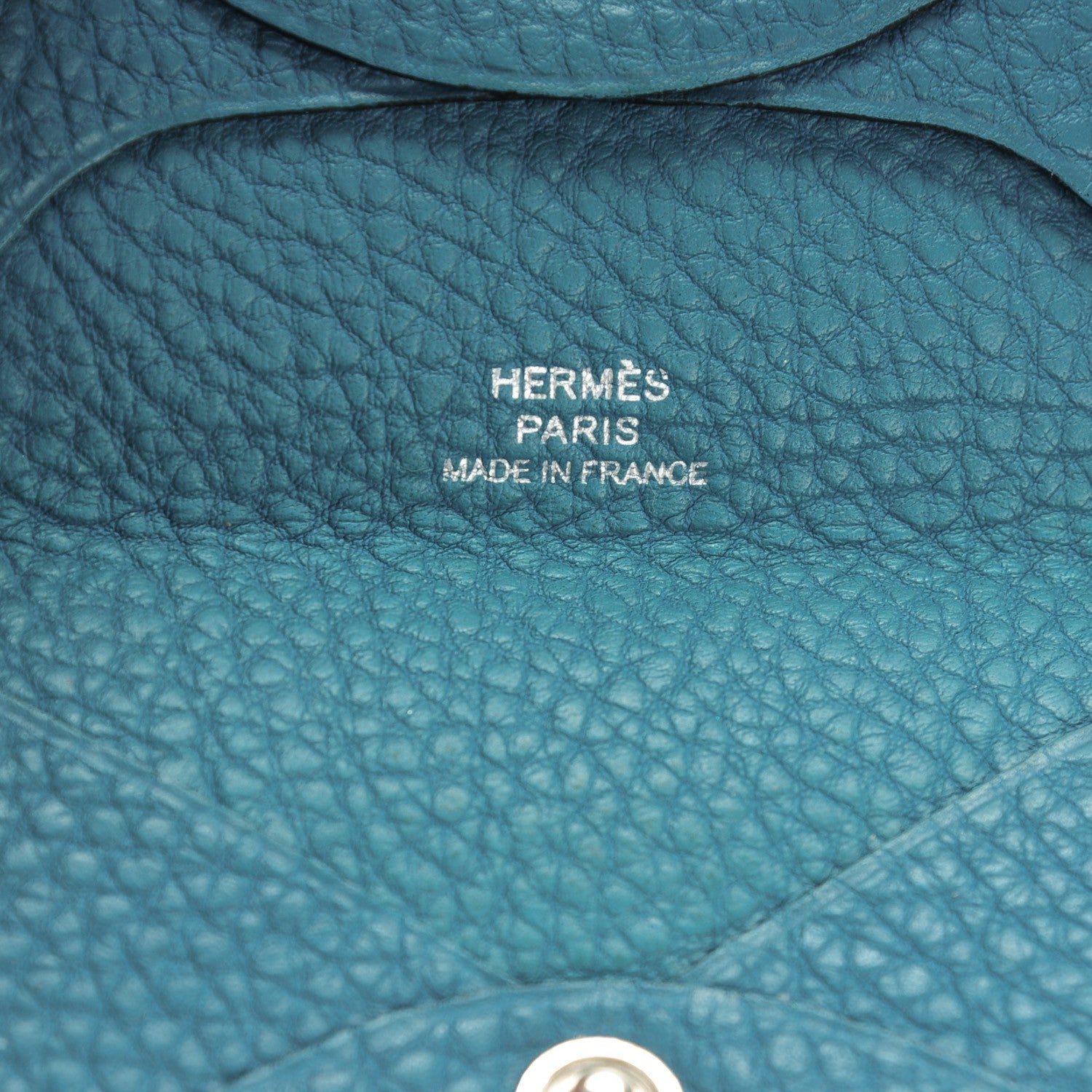 Hermes Togo Bastia Coin Purse Blue Jean 6 of 6