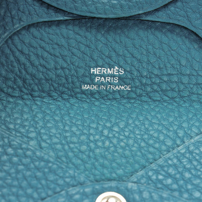 Hermes Togo Bastia Coin Purse Blue Jean 6 of 6