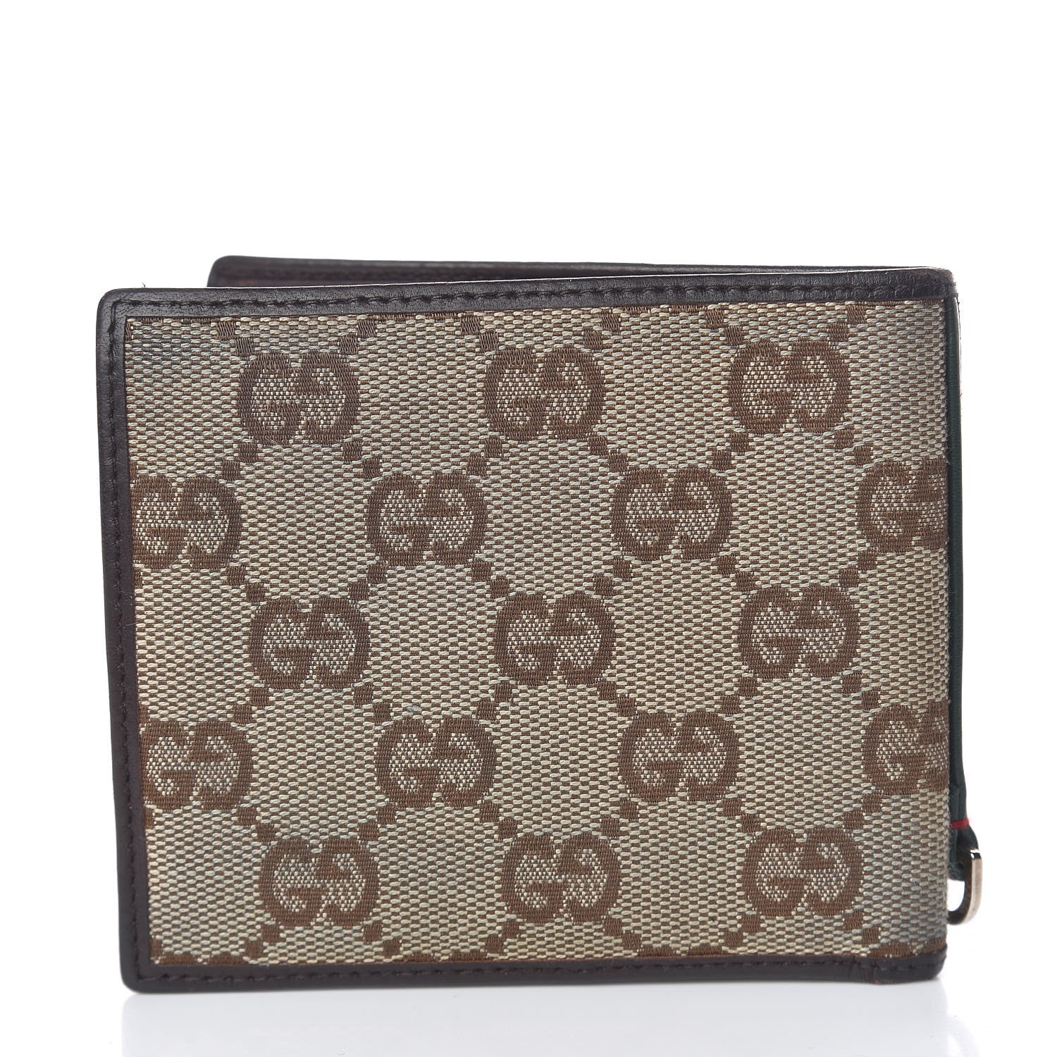 Gucci Monogram Web Bi-Fold Wallet Dark Brown 10 of 12
