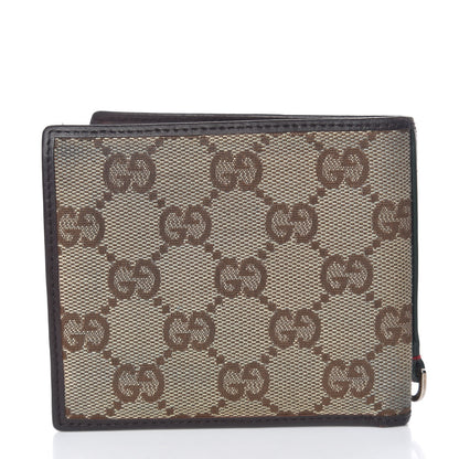Gucci Monogram Web Bi-Fold Wallet Dark Brown 10 of 12