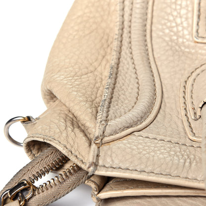 Celine Drummed Calfskin Nano Luggage Dune 12 of 16