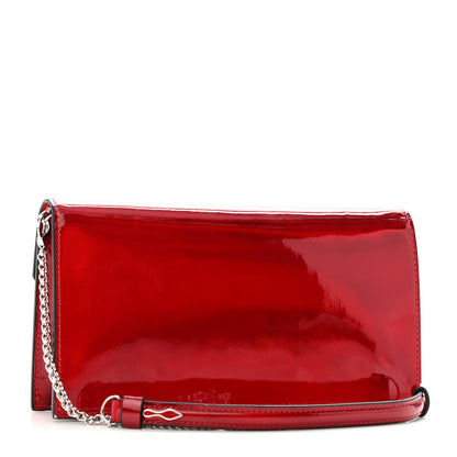 Christian Louboutin Metallic Calfskin Loubi54 Crossbody Clutch Red 3 of 9