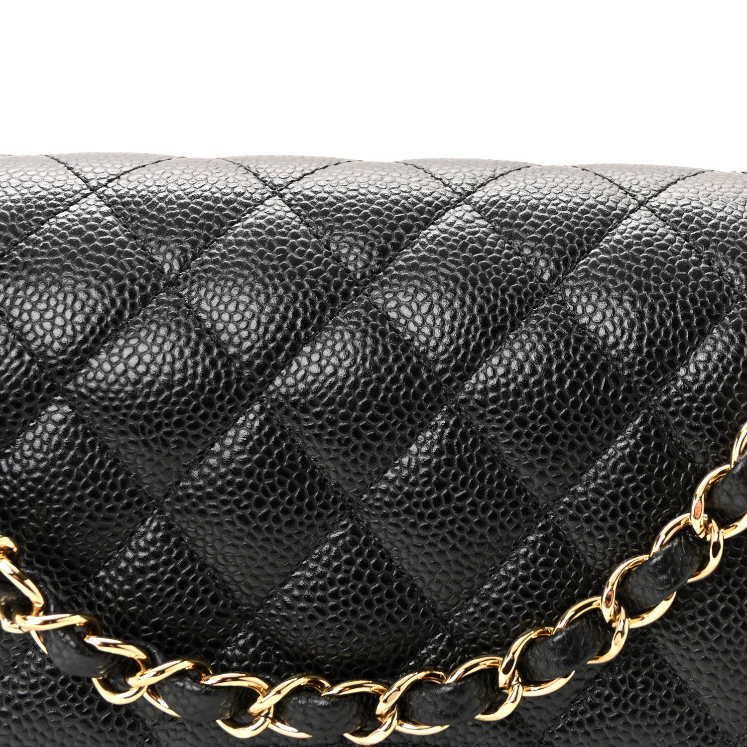 Chanel Caviar Quilted Medium Double Flap Black 8 of 11