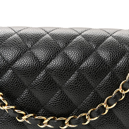 Chanel Caviar Quilted Medium Double Flap Black 8 of 11