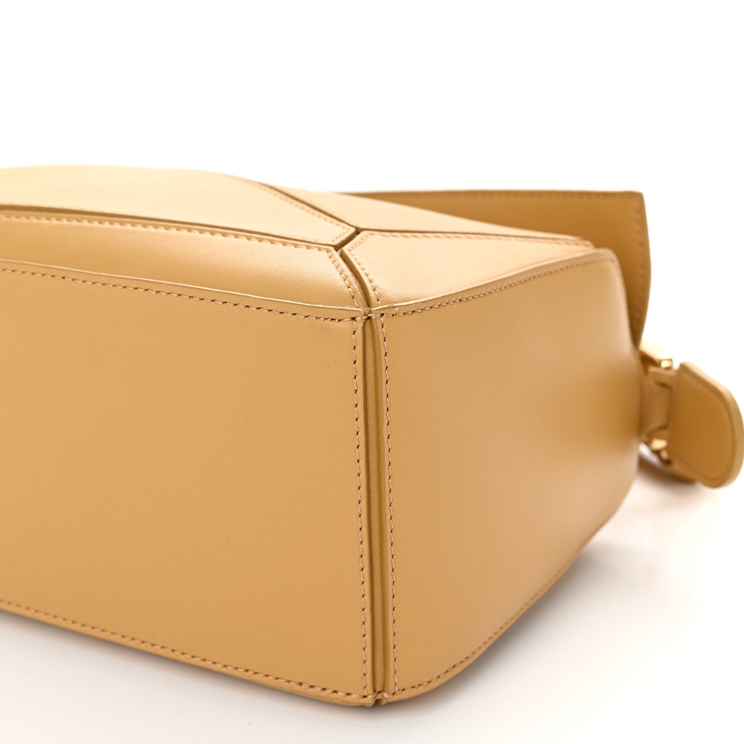 Loewe Calfskin Small Woven Puzzle Bag Sahara 9 of 9