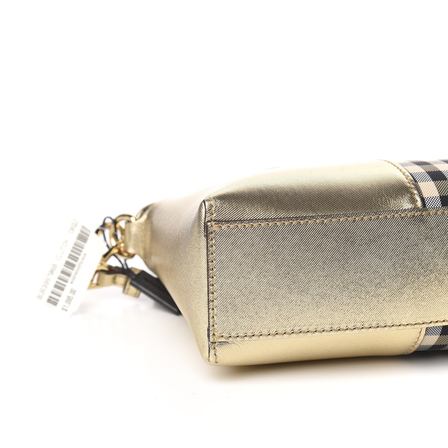 Burberry Horseferry Check Small Chichester Crossbody Clutch Bag Honey Gold 7 of 9