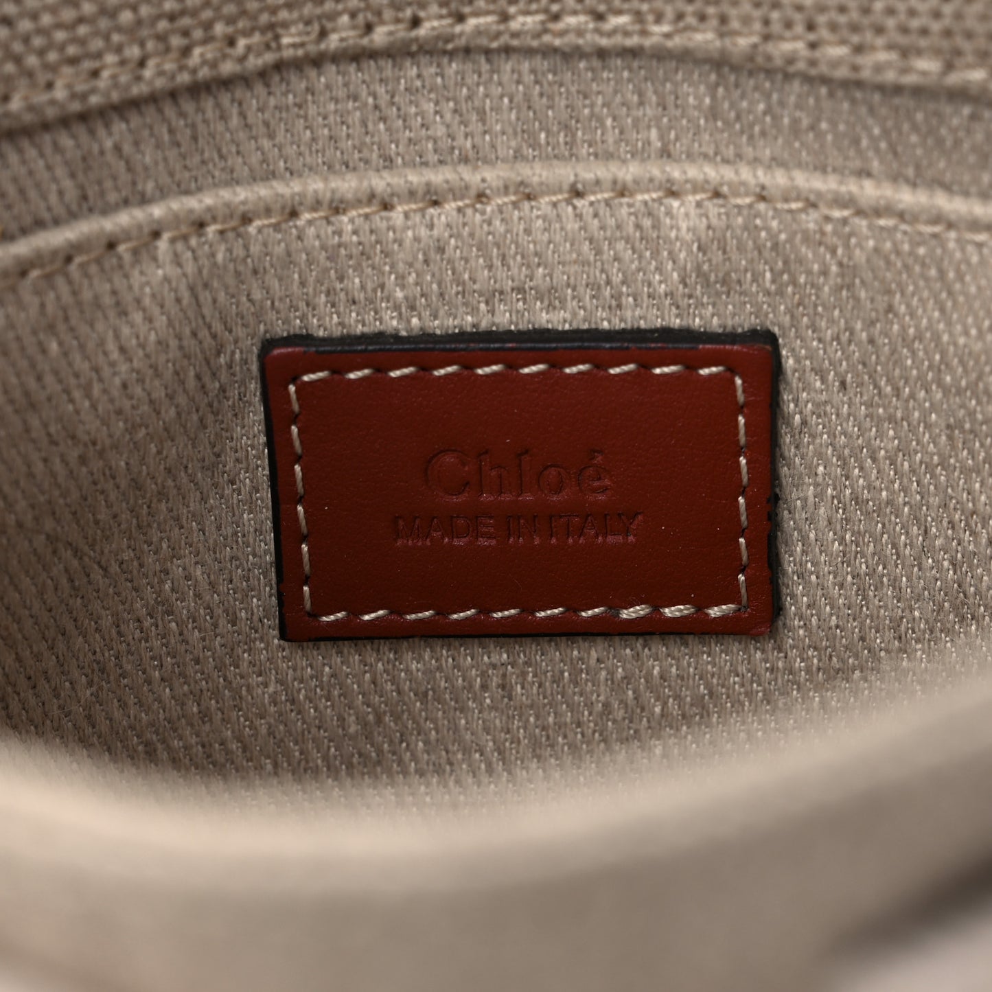 Cotton Calfskin Mini Woody Ribbon Tote White Brown