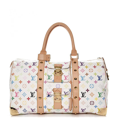 Louis Vuitton Monogram Multicolor Keepall 45 White 1 of 8