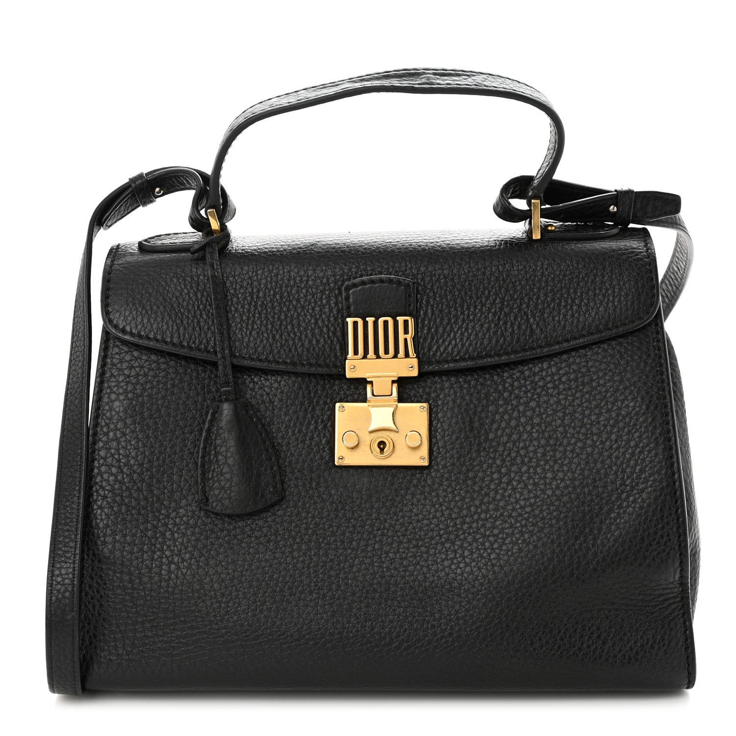 Christian Dior Calfskin Dioraddict Top Handle Black 1 of 12