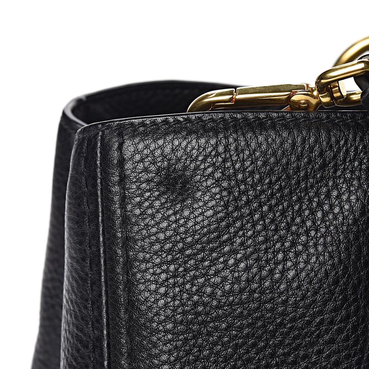 Vitello Daino Tote Black