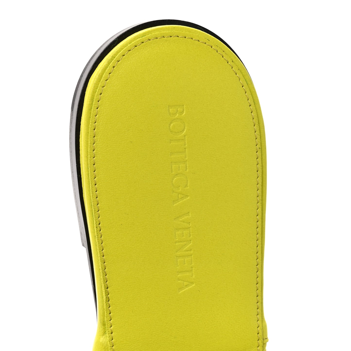 Nappa Maxi Intrecciato Lido Flat Sandals 38 Kiwi