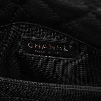 Chanel Calfskin Quilted XXL Travel Flap Bag Black 6 of 13