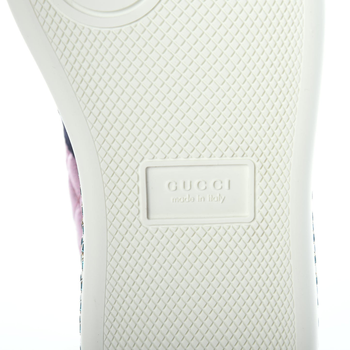 Laminated Nappa Crystal Web Bee Embroidered Trapuntata Womens Ace Platform Sneakers 35.5 Rosa