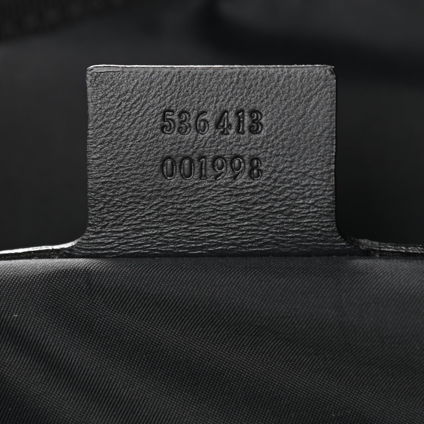 X DAPPER DAN Calfskin Laminated Ayers GG Micro Monogram Double Buckle Backpack Black Gold