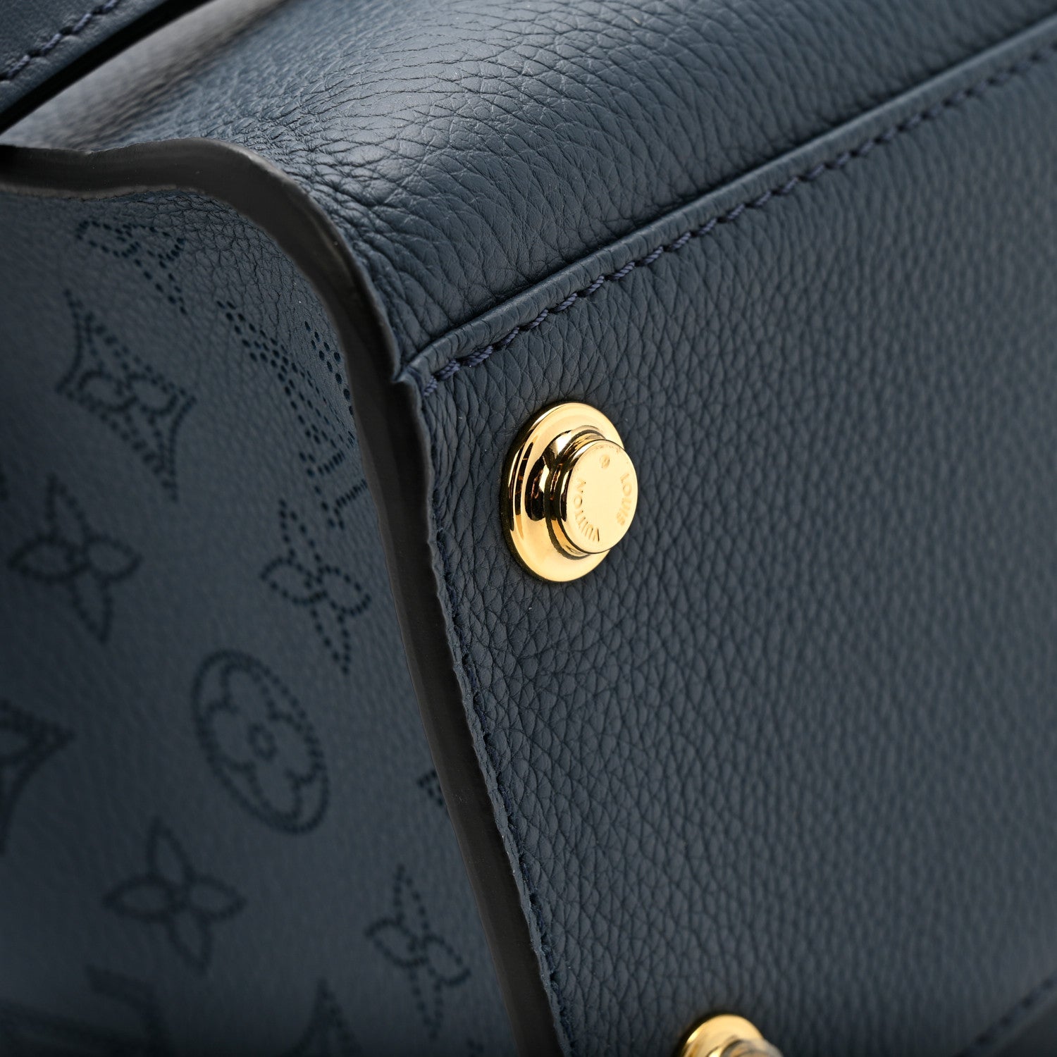 Louis Vuitton Calfskin Karung Monogram On My Side MM 10 of 10