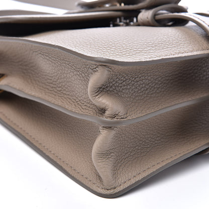 Chloe Shiny Grained Calfskin Small Aby Day Shoulder Bag Motty Grey 8 of 9
