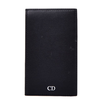 Christian Dior HOMME Calfskin Rooster Card Holder Black Grey 1 of 6